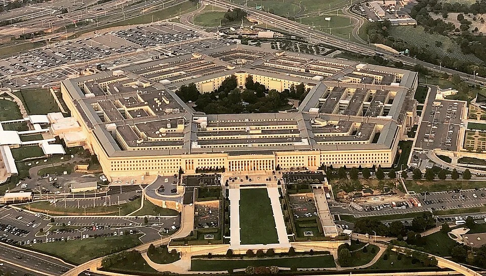 Pentagon épülete fentről